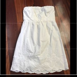 Embroidered Strapless Sundress